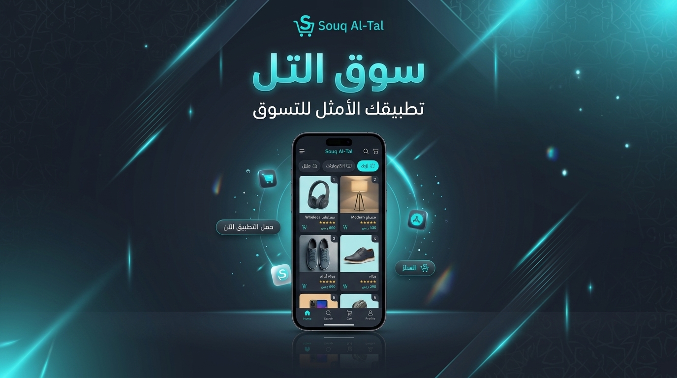 إعلان تطبيق سوق التل